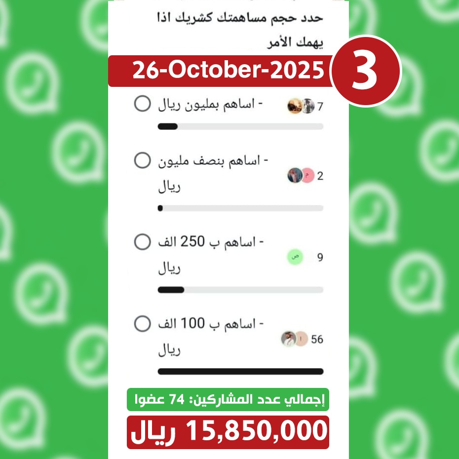 نتائج استبيان أكتوبر